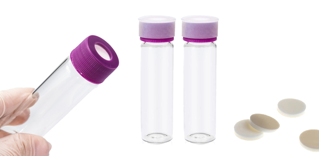 TOC Probenglas mit Verschlusskappe und Septum